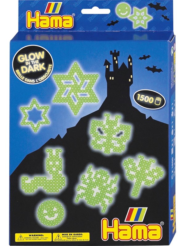 Hama Beads - Glow in the Dark 1500 pcs
