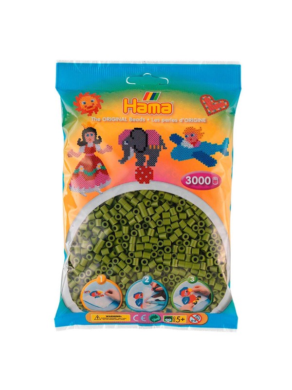 Hama Beads - Olive Green 3000 pcs