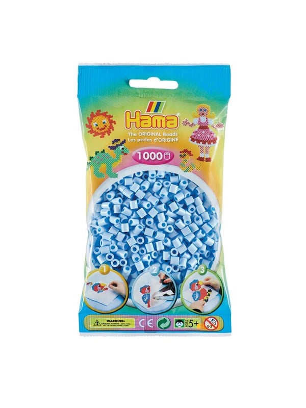 Hama Beads - Pastel Ice Blue 1000 pcs