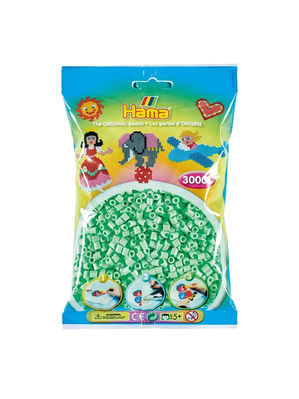 Hama Beads - Pastel Mint 3000 pcs