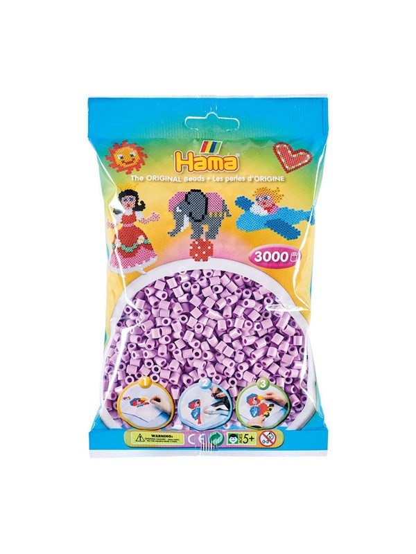 Hama Beads - Pastel Purple 3000 pcs