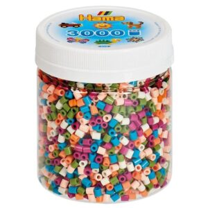 Hama Beads in Jar - Colour mix 3000 pcs