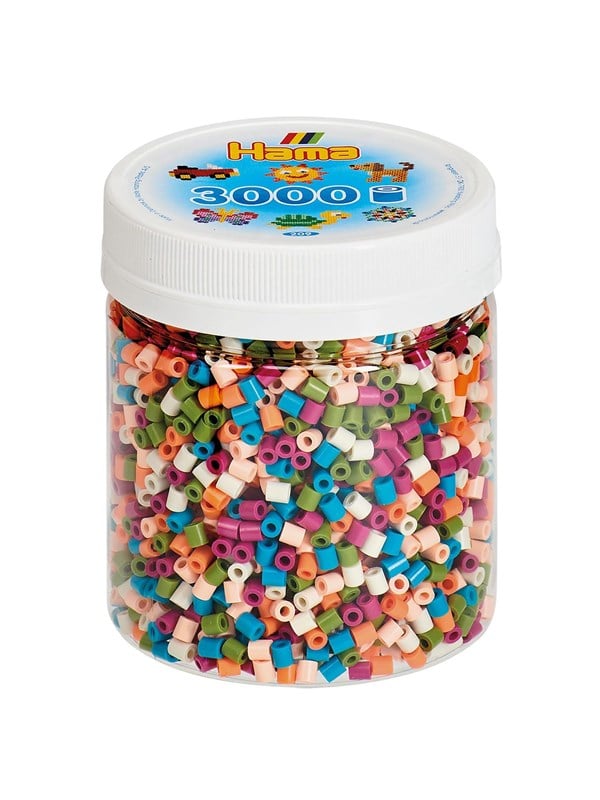 Hama Beads in Jar - Colour mix 3000 pcs