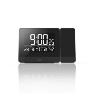 Hama Plus Charge - alarm clock - electronic - desktop - black