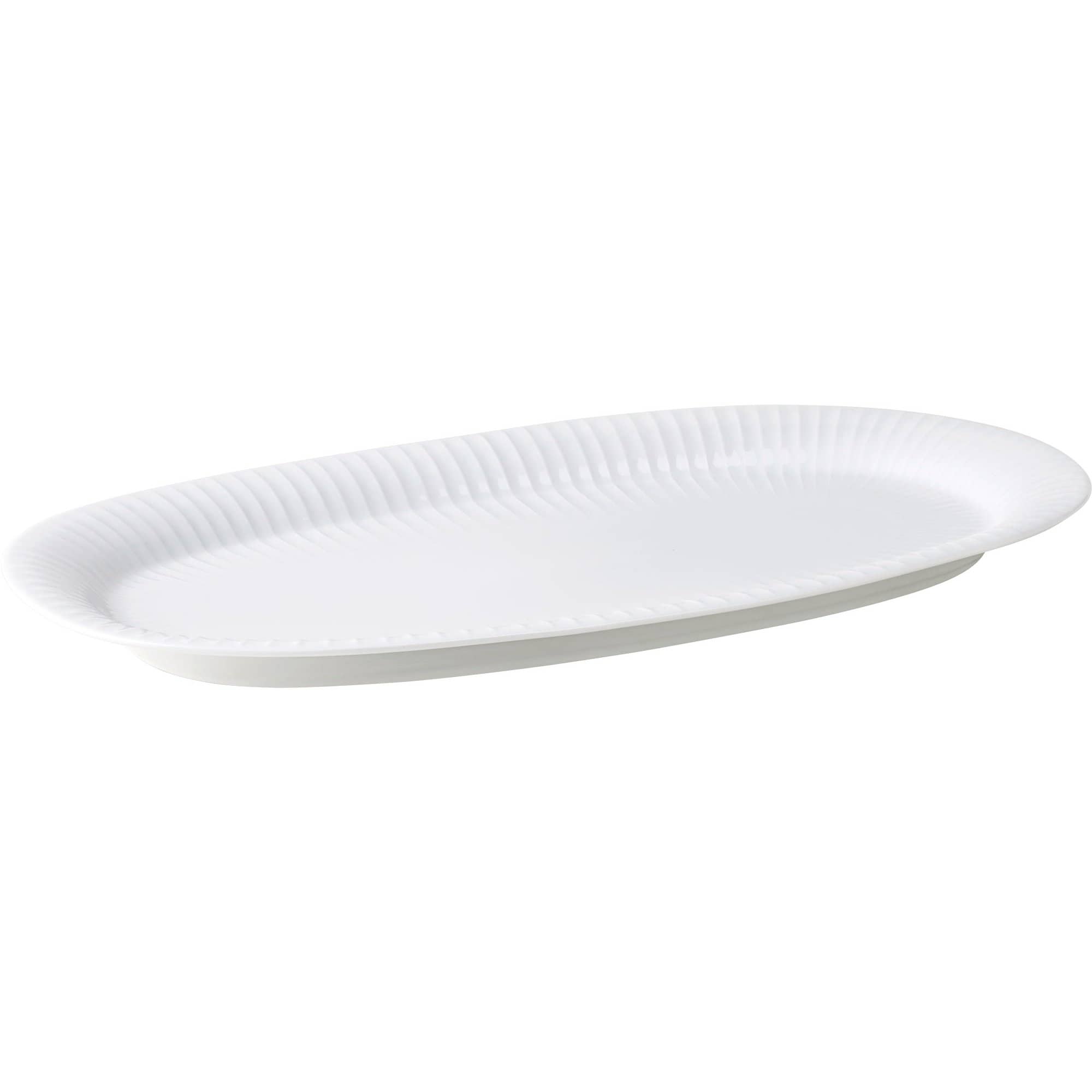 Hammershøi ovalt serveringsfad, hvid, 40 x 22,5 cm