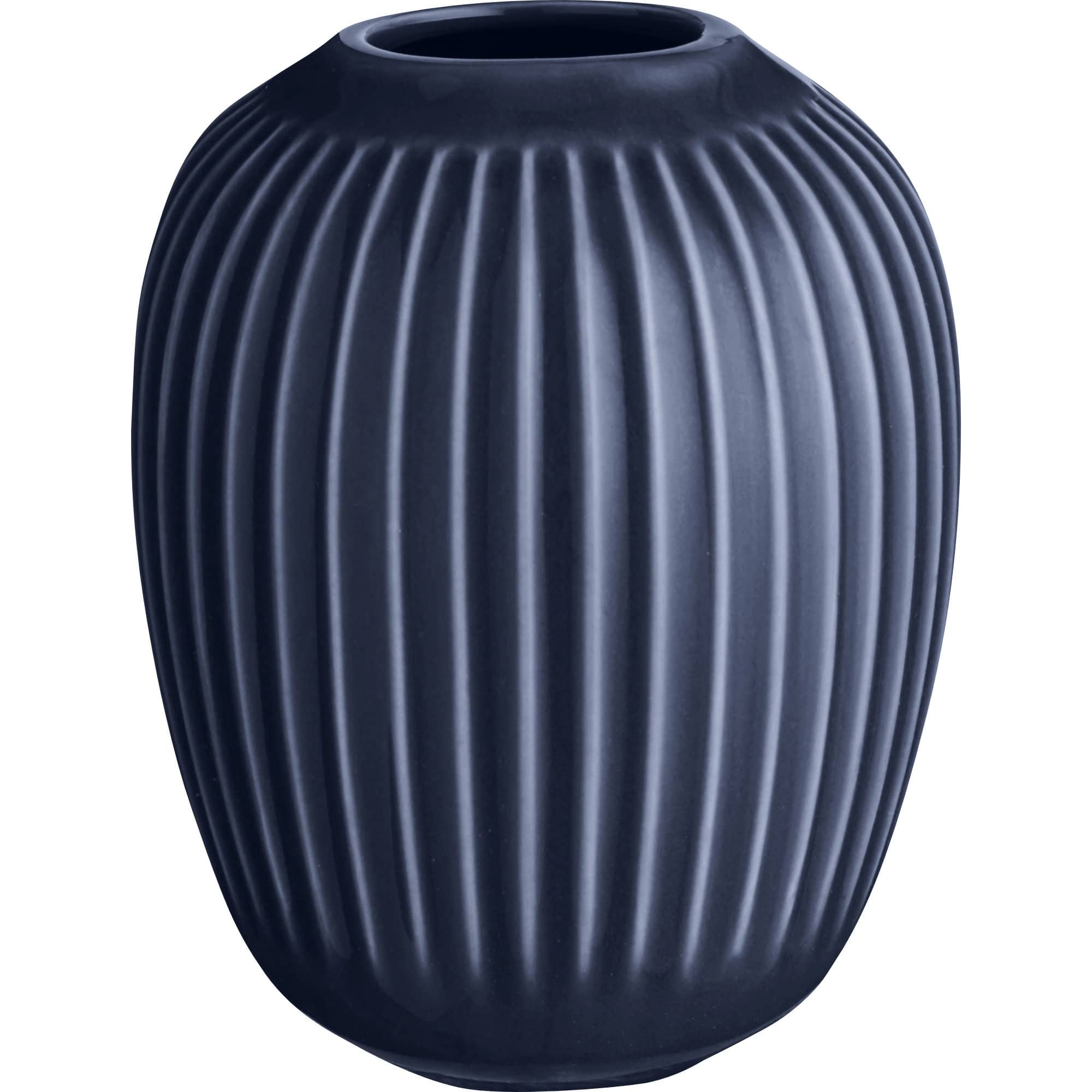 Hammershøi vase, 10 cm - indigoblå