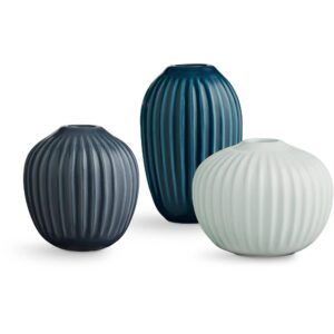 Hammershøi vaser grøn 3 stk.