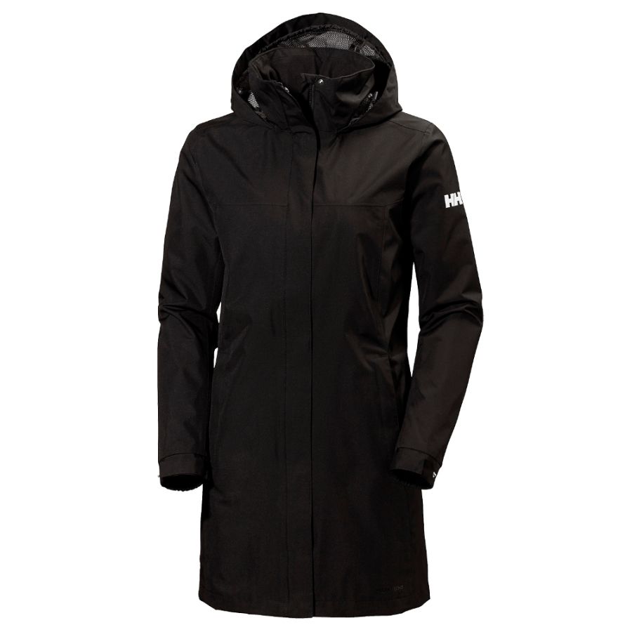 Helly Hansen Aden Long, regnfrakke, dame, sort