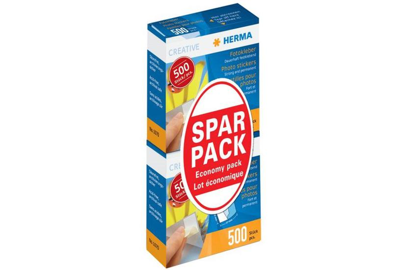 Herma Photo Sticker Twin Pack 2x500pcs 1075