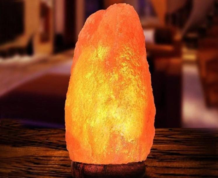Himalaya salt lampe 3-5kg - håndlavet