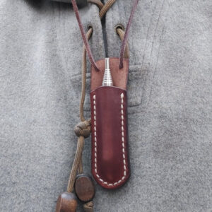 Holder til bål pusterør Læder