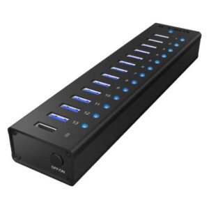 ICY BOX IB-AC6113 - hub - 13 porte