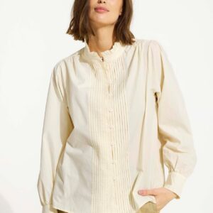 IN FRONT Aida Skjorte, Farve: Creme, Størrelse: L, Dame