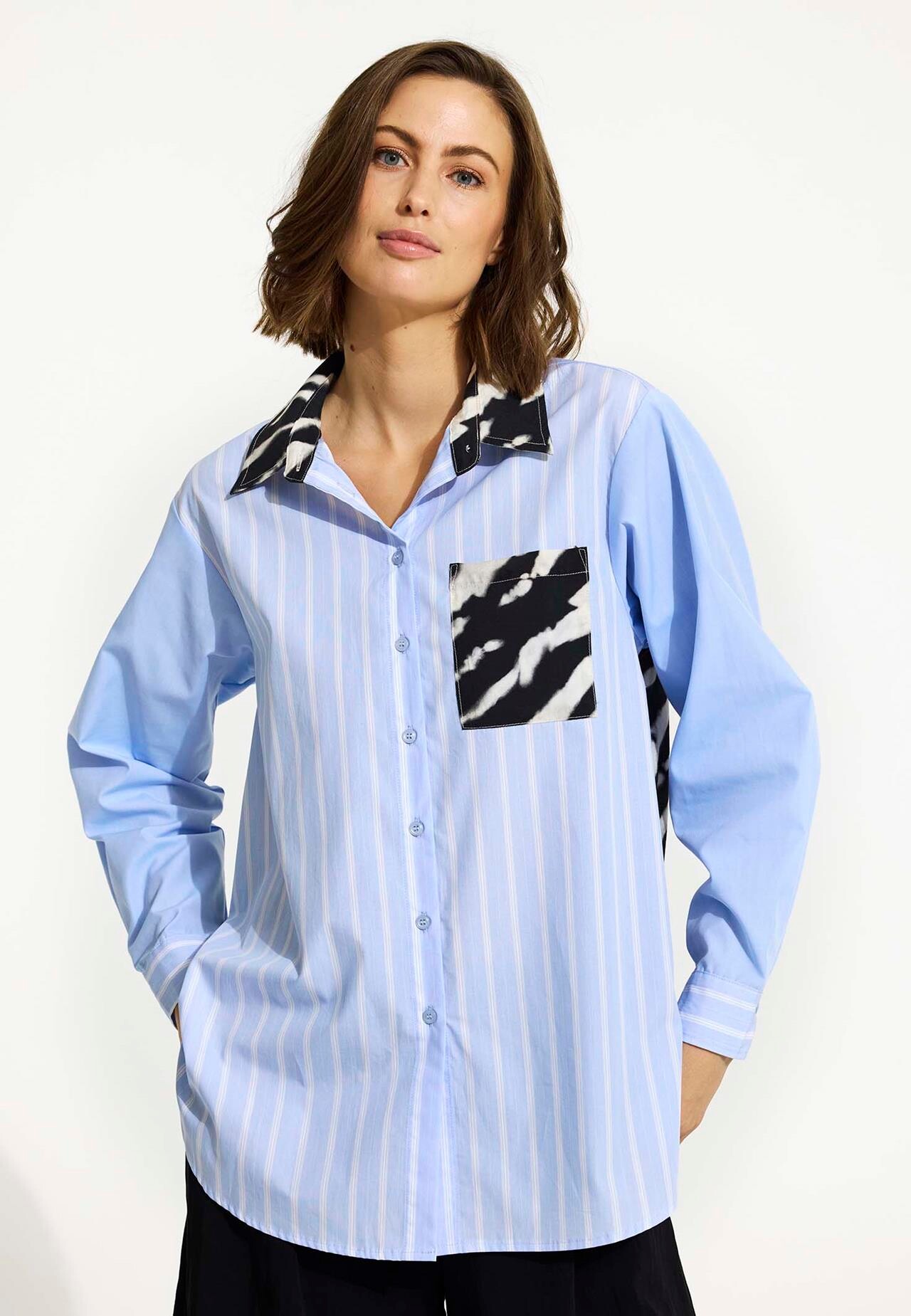 IN FRONT Alfi Skjorte, Farve: Light Blue, Størrelse: L, Dame