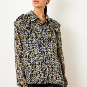 IN FRONT Amara Skjorte, Farve: Blue, Størrelse: L, Dame