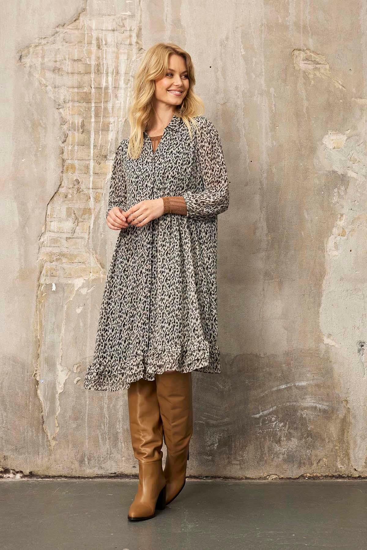 IN FRONT Arabella Kjole, Farve: Grey, Størrelse: L, Dame