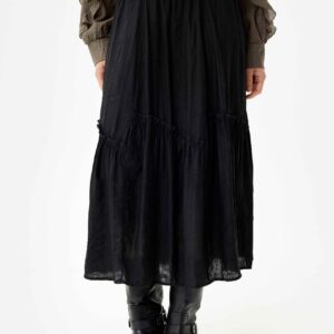 IN FRONT Falula Nederdel, Farve: Black, Størrelse: L, Dame