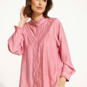 IN FRONT Fanny Skjorte, Farve: Rose, Størrelse: L, Dame