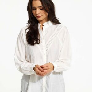 IN FRONT Fanny Skjorte, Farve: White, Størrelse: L, Dame