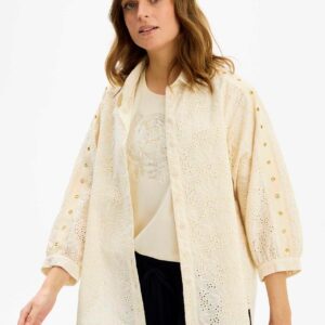 IN FRONT Fifi Skjorte, Farve: Creme, Størrelse: L, Dame