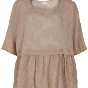 IN FRONT Fine Bluse, Farve: Sand, Størrelse: L/XL, Dame