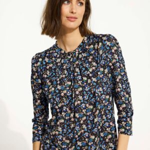 IN FRONT Grazia Bluse, Farve: Blue, Størrelse: L, Dame