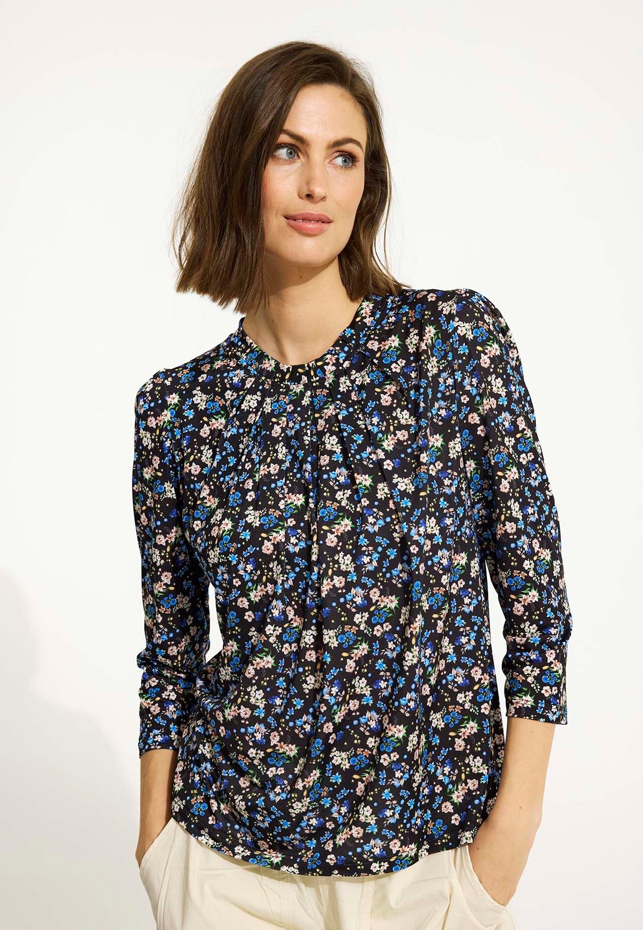 IN FRONT Grazia Bluse, Farve: Blue, Størrelse: L, Dame