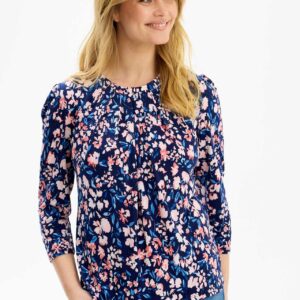 IN FRONT Grazia Bluse, Farve: Blue, Størrelse: L, Dame