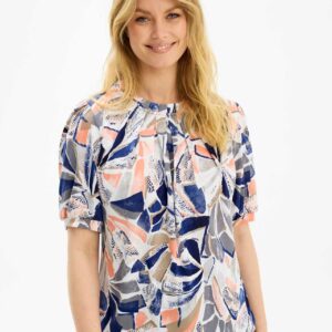 IN FRONT Grazia Bluse, Farve: Blue, Størrelse: L, Dame