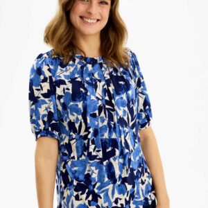 IN FRONT Grazia Bluse, Farve: Blue, Størrelse: L, Dame