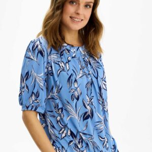 IN FRONT Grazia Bluse, Farve: Blue, Størrelse: L, Dame