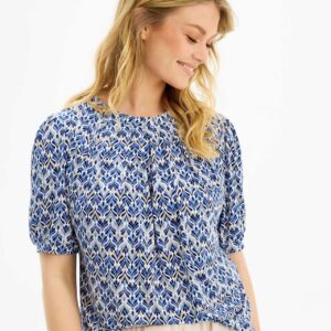 IN FRONT Grazia Bluse, Farve: Blue, Størrelse: L, Dame