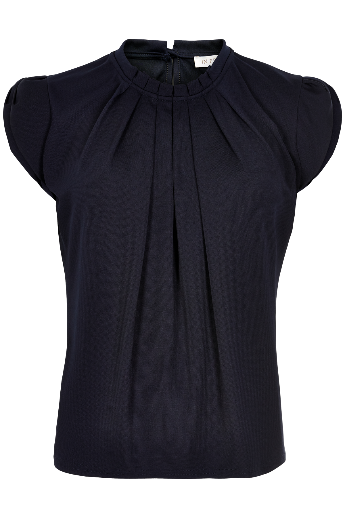 IN FRONT Grazia Bluse, Farve: Navy, Størrelse: L, Dame