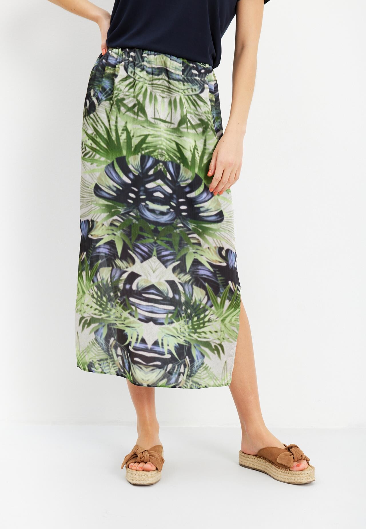 IN FRONT Hailey Nederdel, Farve: Blue, Størrelse: L, Dame