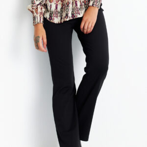 IN FRONT Haily Boot Cut Bukser, Farve: Black, Størrelse: L, Dame