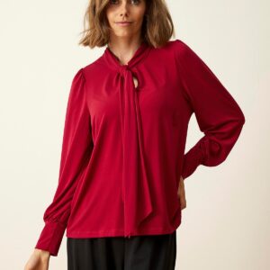 IN FRONT Melody Bluse, Farve: Red, Størrelse: L, Dame