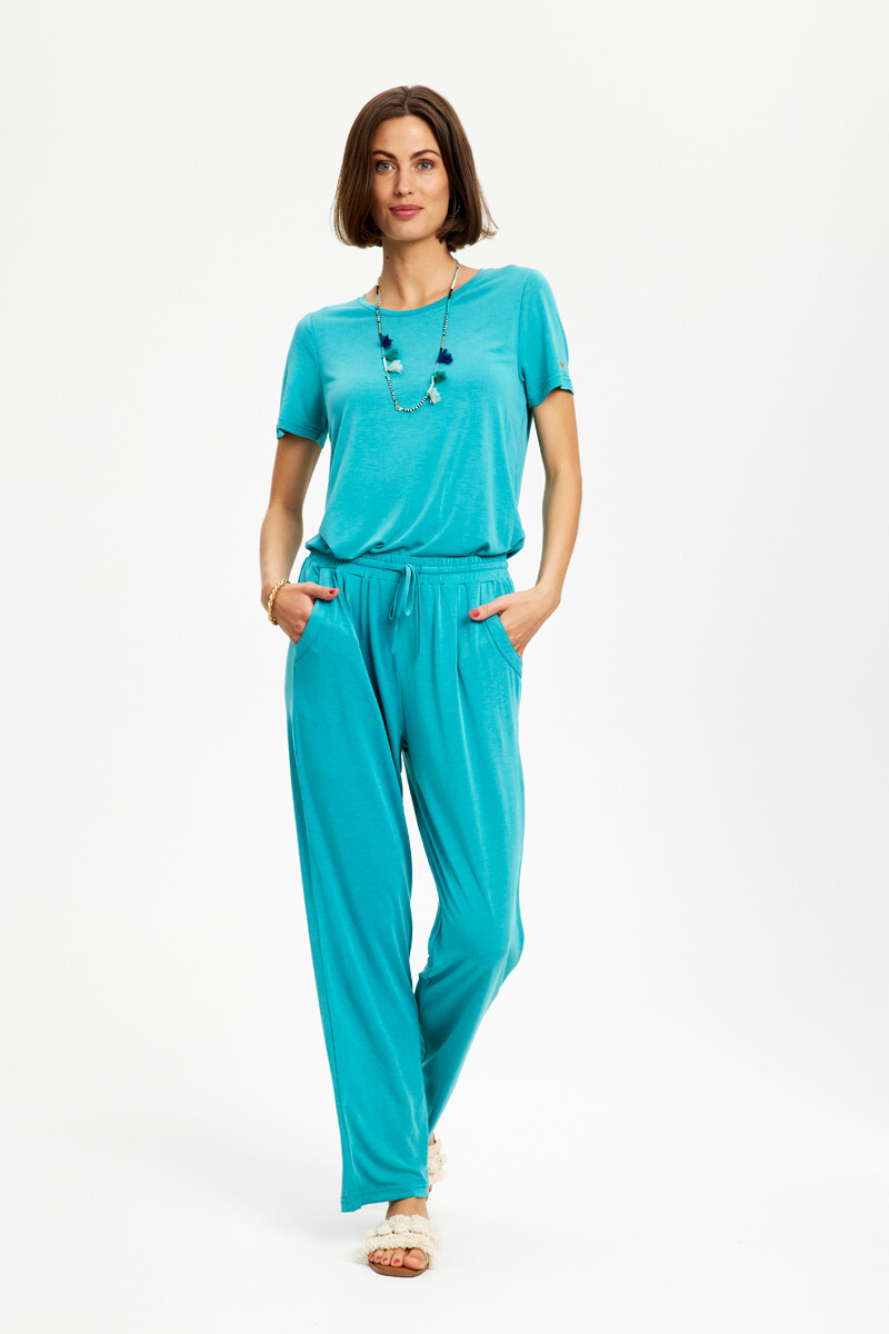 IN FRONT Nina Bukser, Farve: Aqua Green, Størrelse: L, Dame