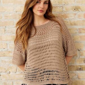 IN FRONT Nova Knit Bluse, Farve: Sand, Størrelse: M/L, Dame