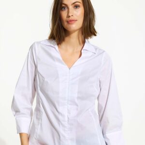 IN FRONT Sandra Skjorte, Farve: White, Størrelse: L, Dame