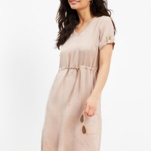 IN FRONT Smilla Kjole, Farve: Cafe Latte, Størrelse: L, Dame