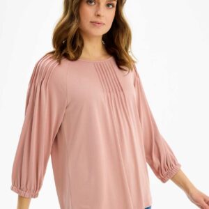 IN FRONT Sol Bluse, Farve: Rose, Størrelse: L, Dame