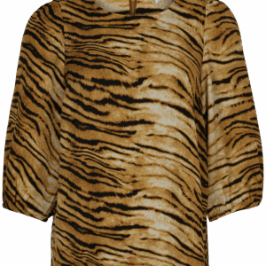IN FRONT Zarina Bluse, Farve: Light Brown, Størrelse: L, Dame