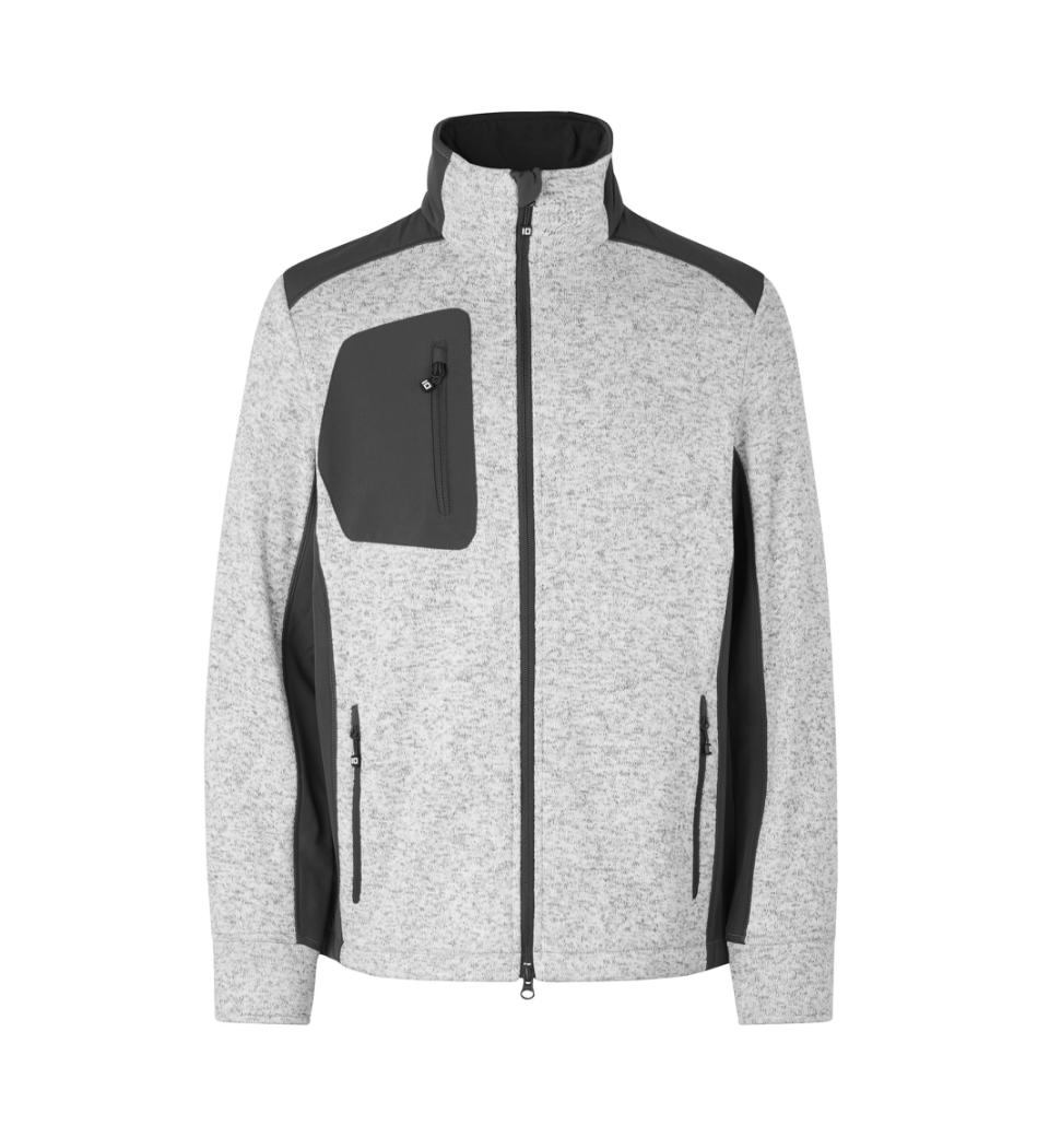 Id Fleece Jakke 0850 Grå Melange-large