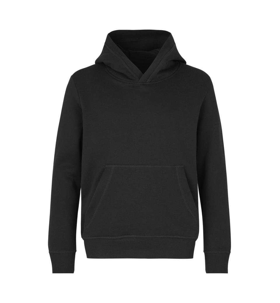 Id Kids Hoodie Sort-børn 12 År / 14 År