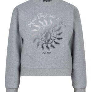 Indian Blue Jeans Bluse - Dark Grey Melange