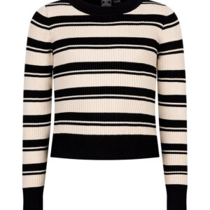 Indian Blue Jeans Bluse - Strik - Viskose - Sort