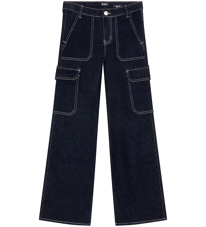 Indian Blue Jeans Jeans - Cargo - Wide Fit - Dark Denim