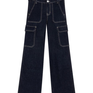 Indian Blue Jeans Jeans - Cargo - Wide Fit - Dark Denim