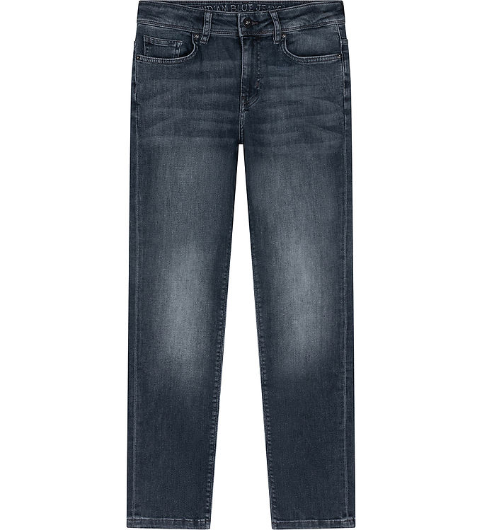 Indian Blue Jeans Jeans - Wide Straight Fit - Dark Grey Denim