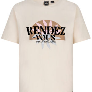 Indian Blue Jeans T-shirt - Rendez Vous - Sandshell